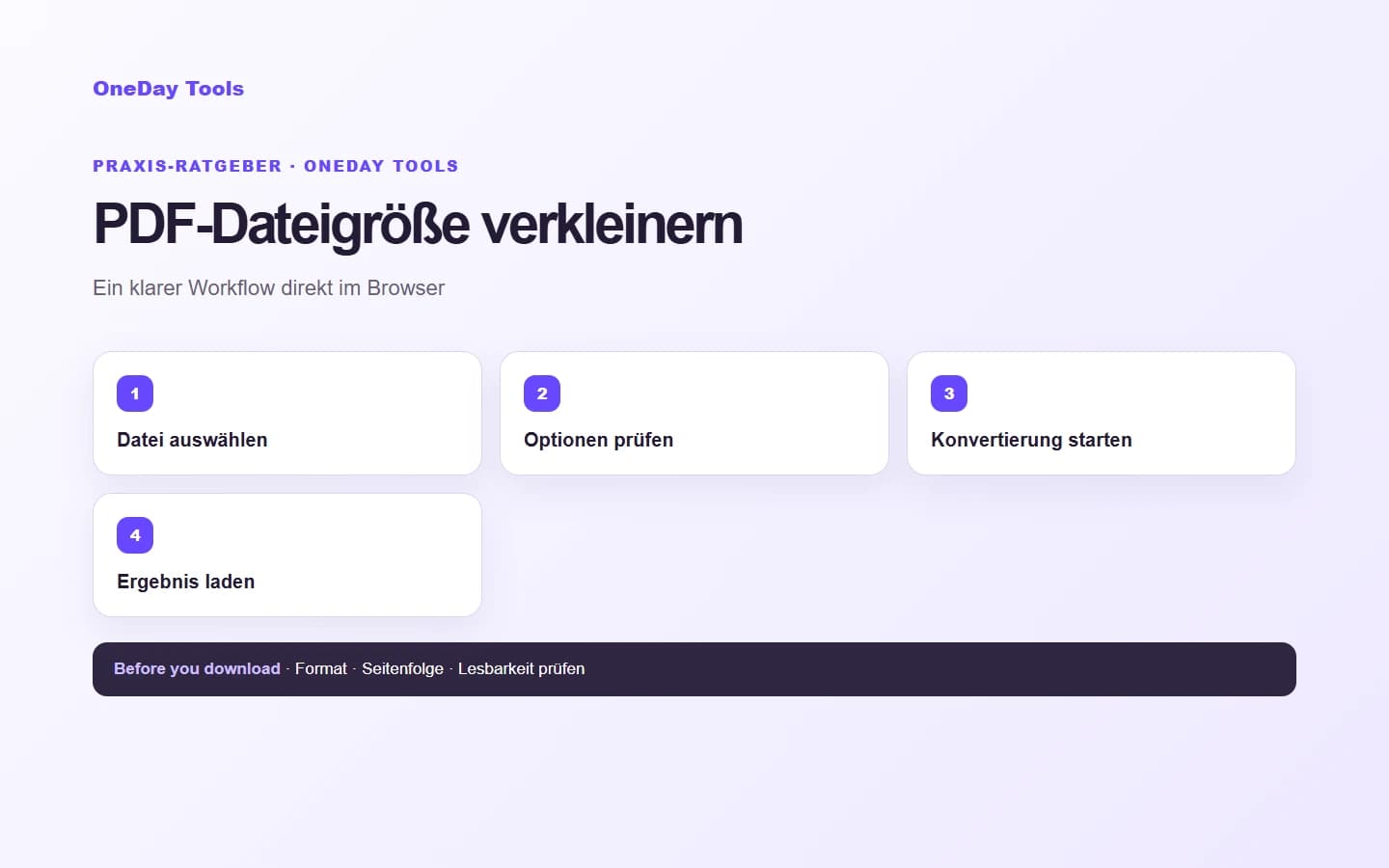 PDF-Dateigröße verkleinern