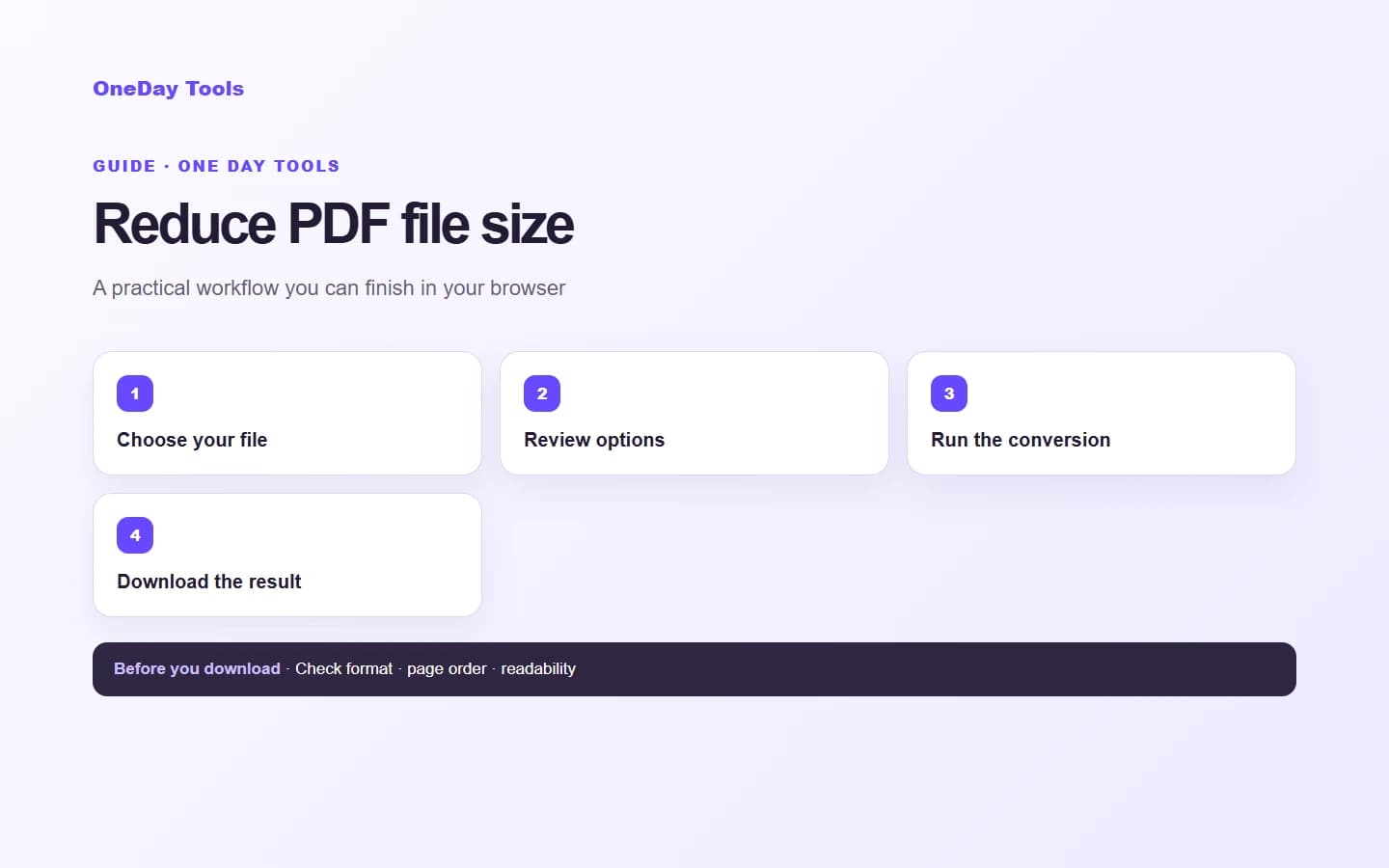 How to reduce PDF file size