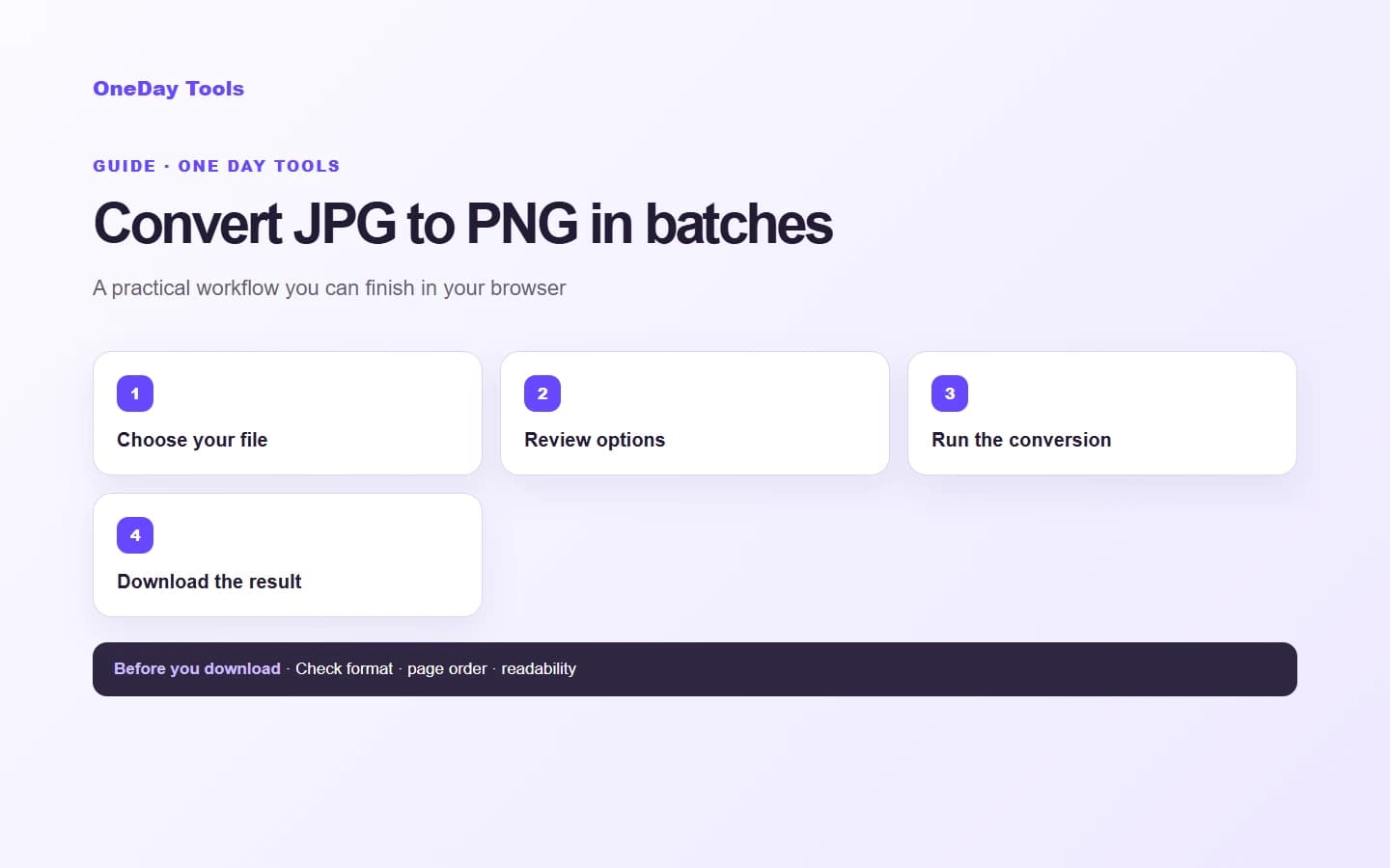 How to convert JPG to PNG in batches