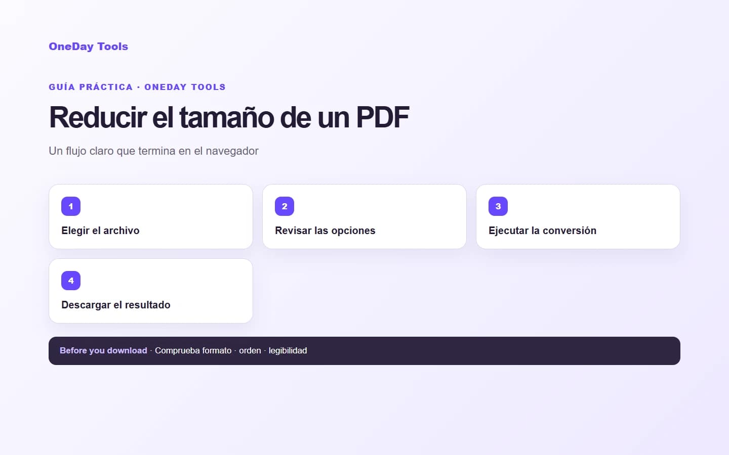 Cómo reducir el tamaño de un PDF