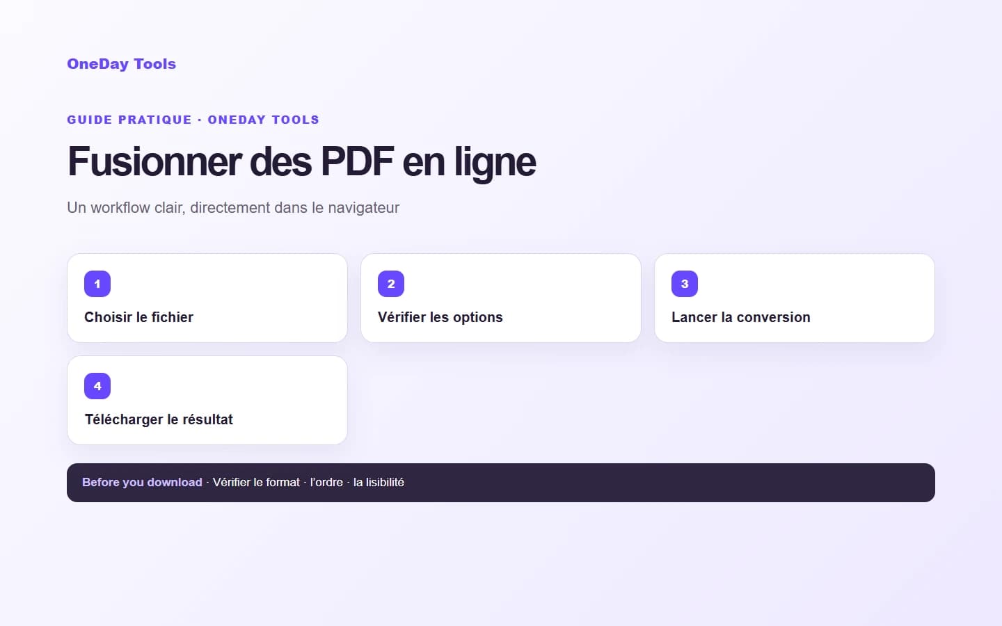 Fusionner des fichiers PDF en ligne